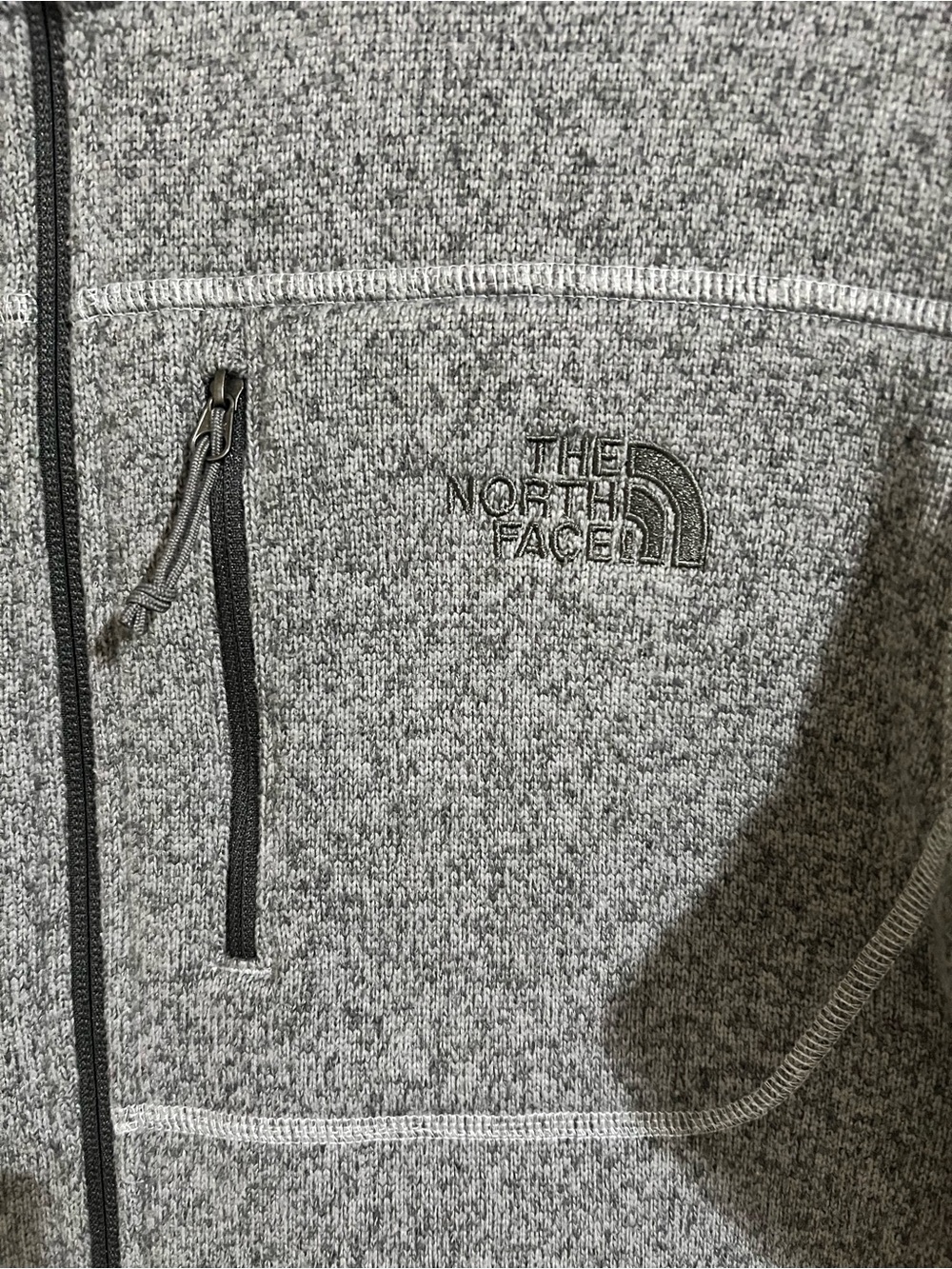 The North Face Men’s Full-Zip Sweater Jacket - Light Heather Gray
